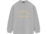 Fear of God Essentials Heavy Jersey Long Sleeve T-Shirt - Light Heather Grey SS24)